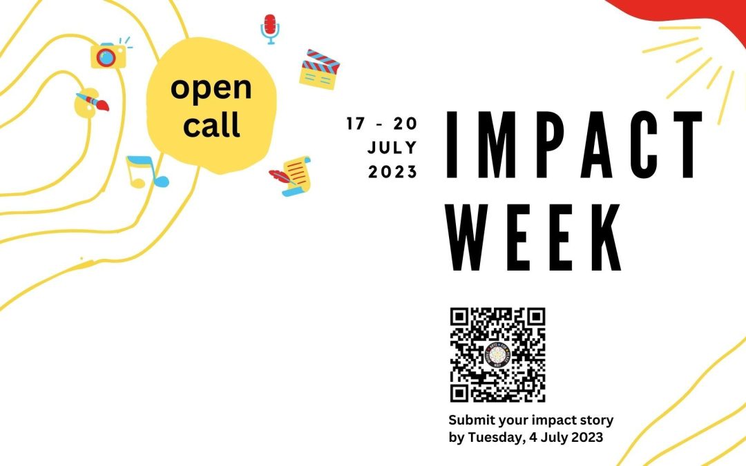 Impact week: submit a story of change by 4 July